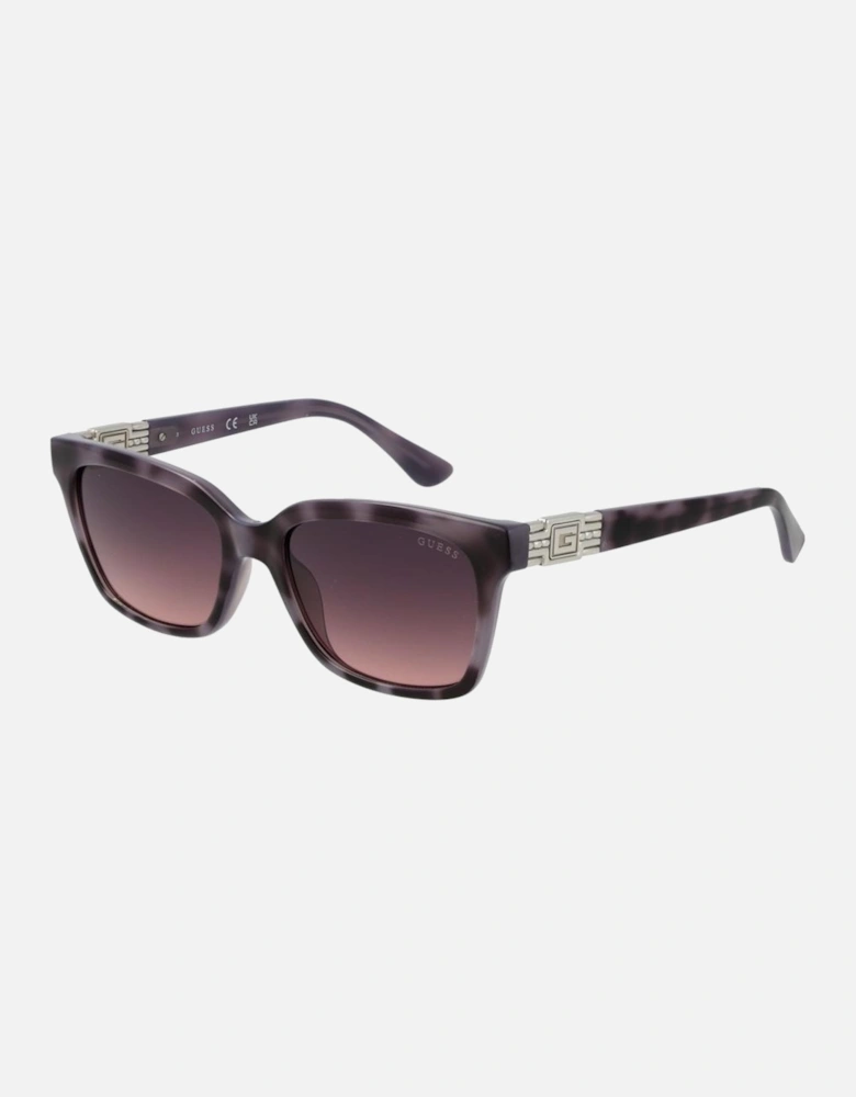 Gradient Rectangle Plastic Frame Sunglasses Women - Gray