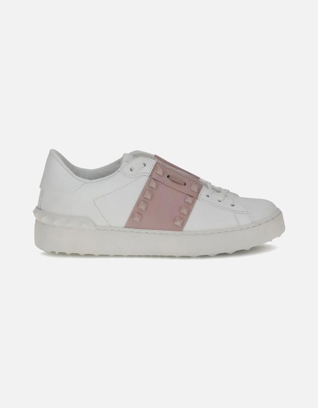 Rockstud Untitled Calfskin Sneakers with Platinum-Finish Studs Women -, 5 of 4