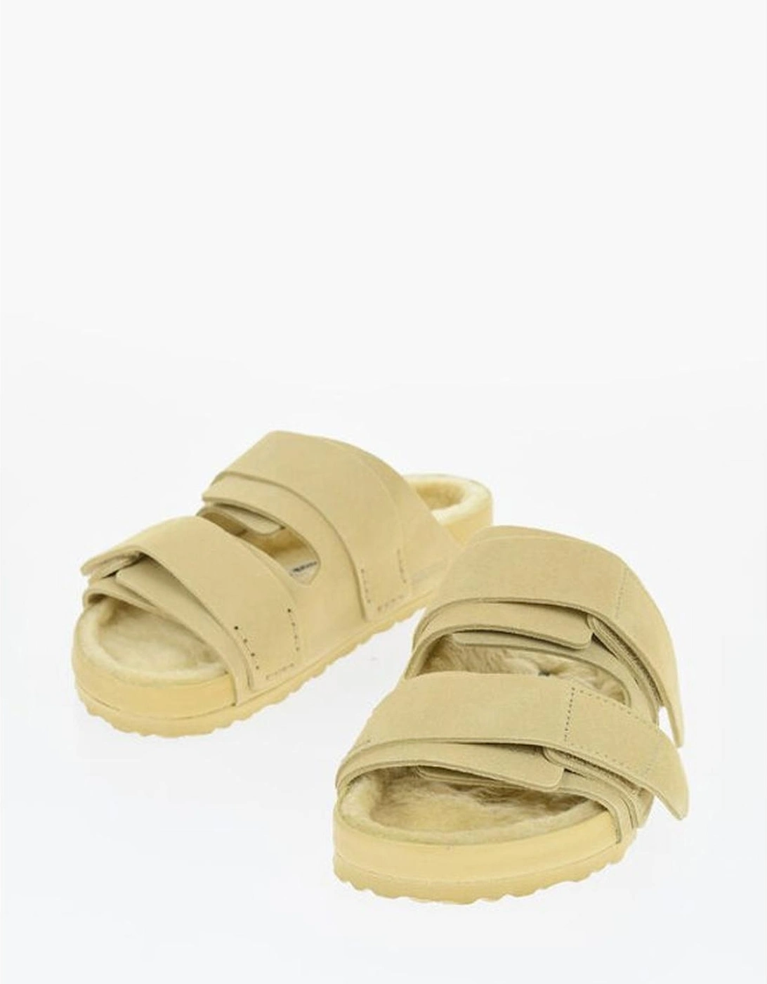 Velcro Closure Round Toe Regular Fit Sneakers Women - Yellow Sandals, 5 of 4