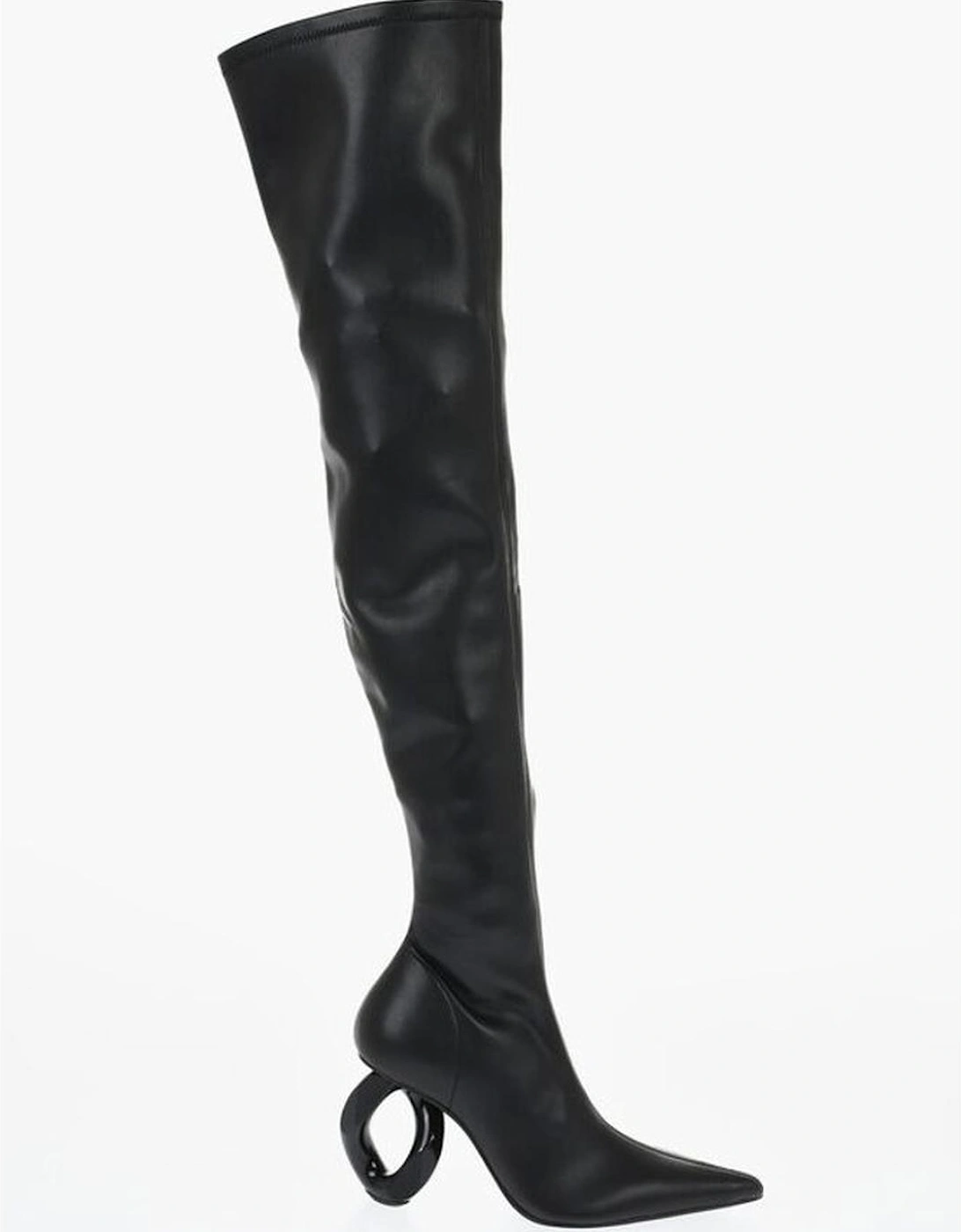 Leather Sole Zip Pull-On Boots Women - Black