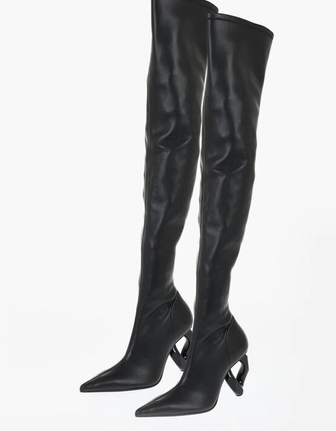 Leather Sole Zip Pull-On Boots Women - Black, 7 of 6