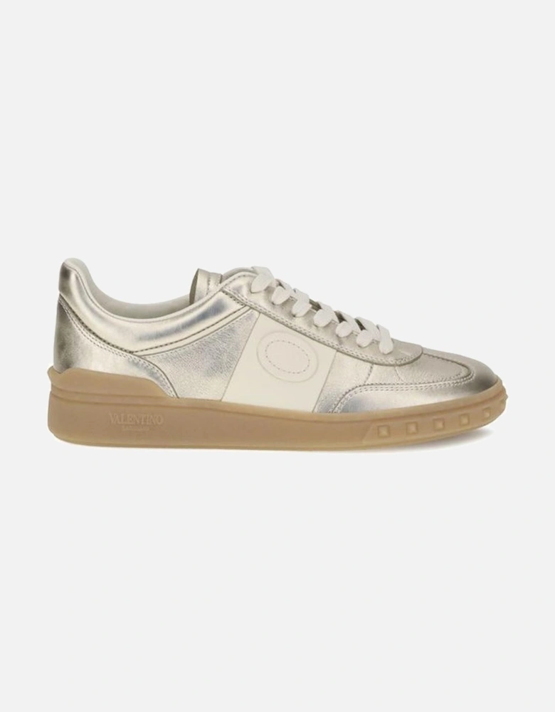 Laminated Calf Leather Upvillage Sneakers Women - Gold