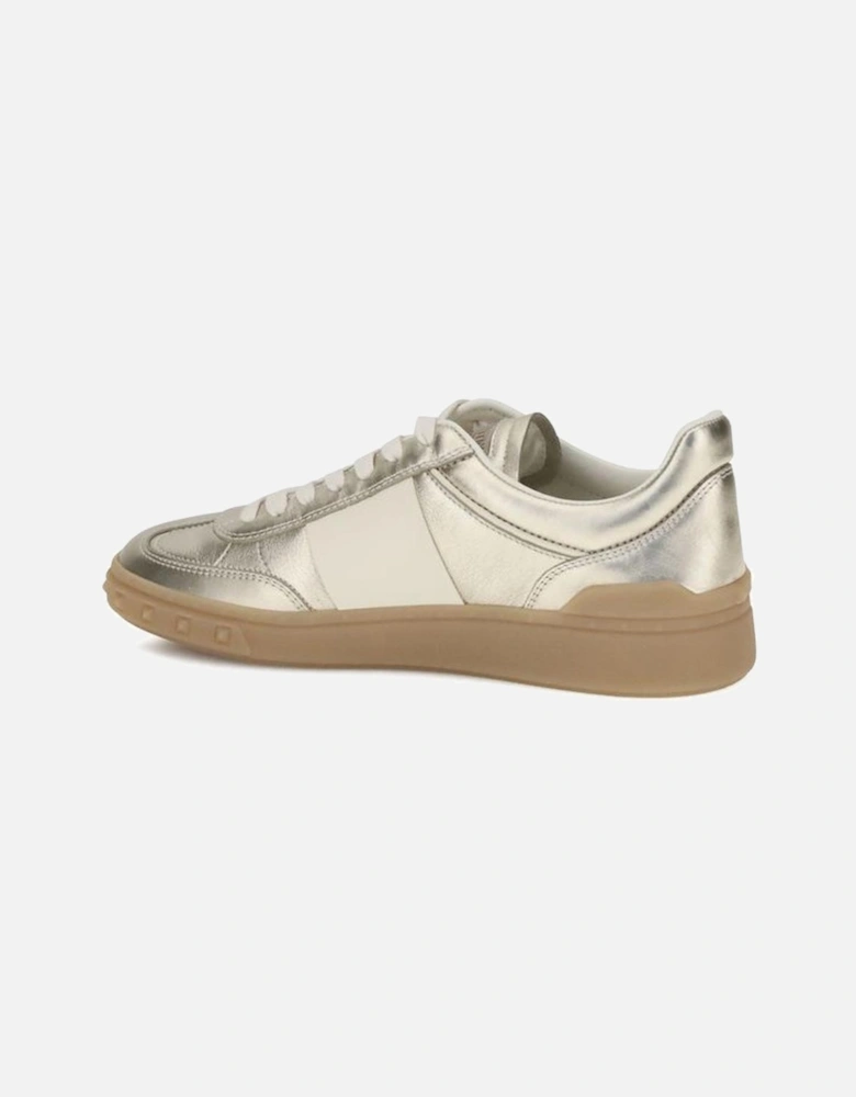 Laminated Calf Leather Upvillage Sneakers Women - Gold