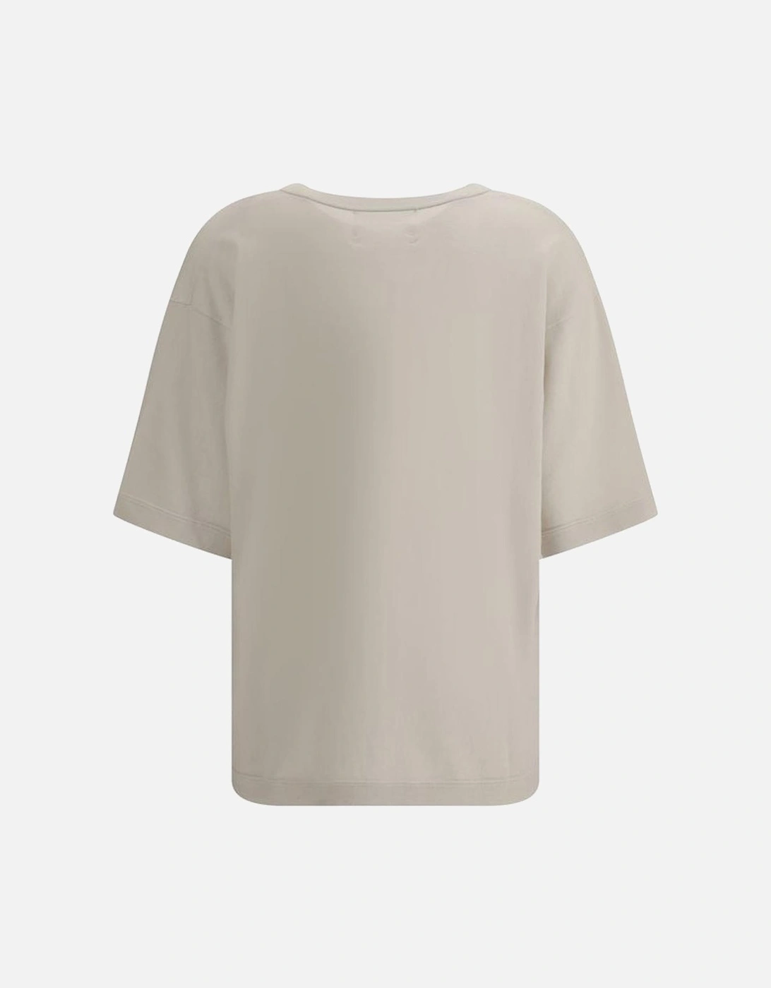 Cashmere and Cotton Ribbed V-Neck Top Women - Cream T-Shirts