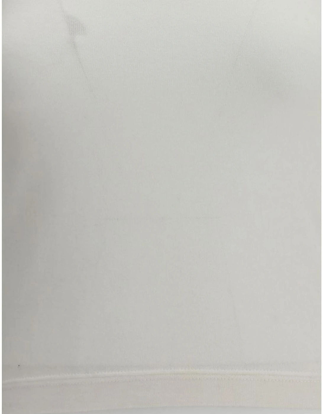 Knit Cashmere-Cotton Cropped T-Shirt Women - White