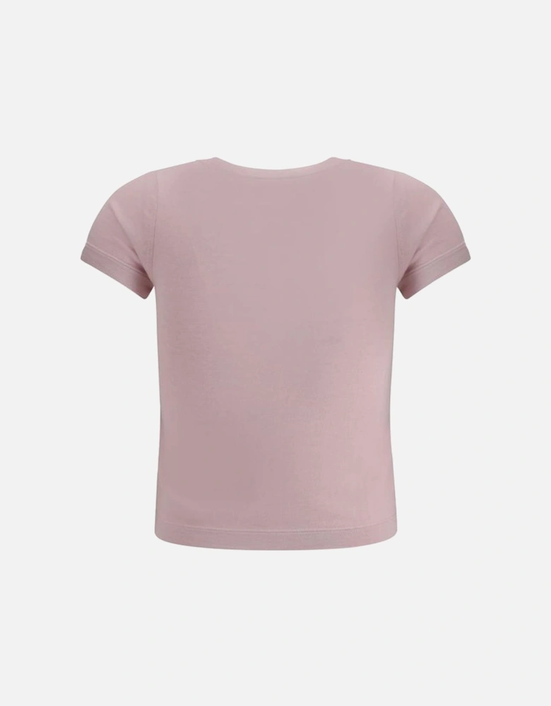 Knit Cashmere-Cotton Cropped T-Shirt Women - Multicolor
