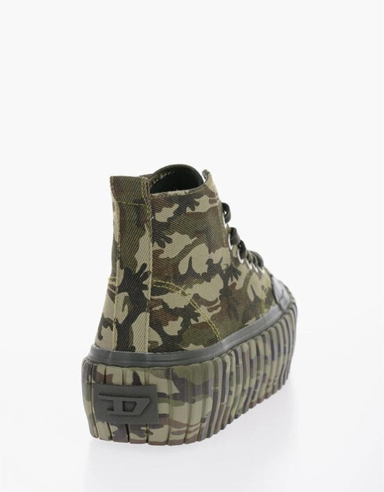 Canvas Safari Round-Toe Sneakers Women - Army