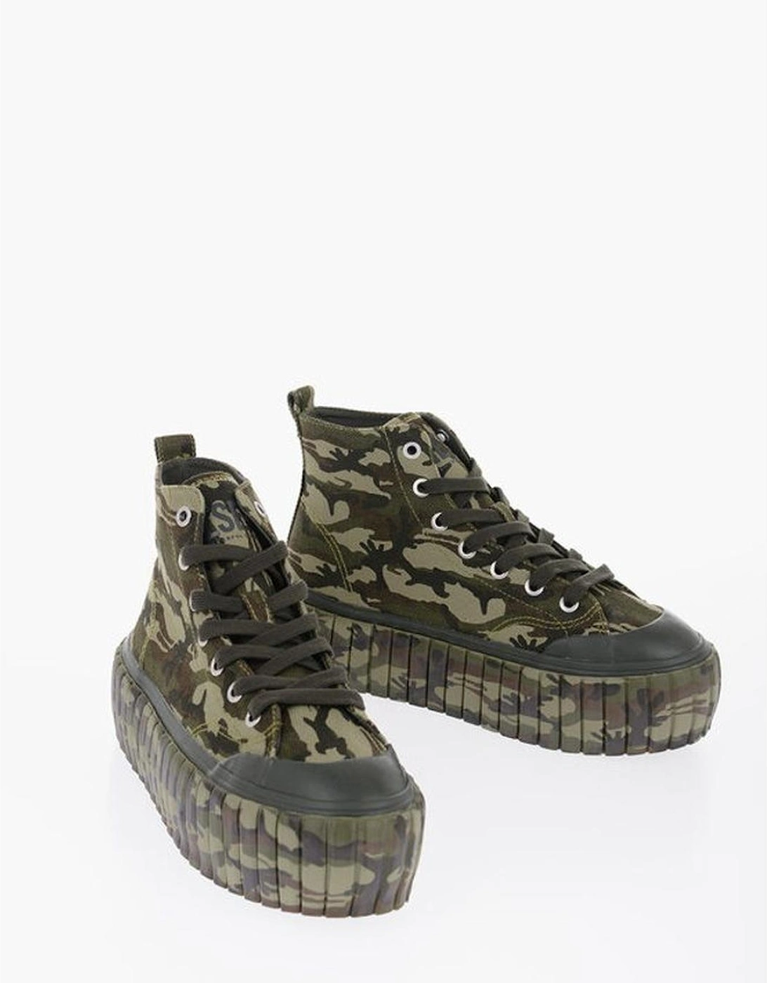 Canvas Safari Round-Toe Sneakers Women - Army, 5 of 4