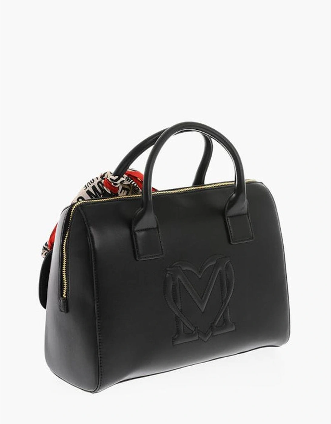 Eco-Leather Handbag with Adjustable and Removable Straps Women - Black