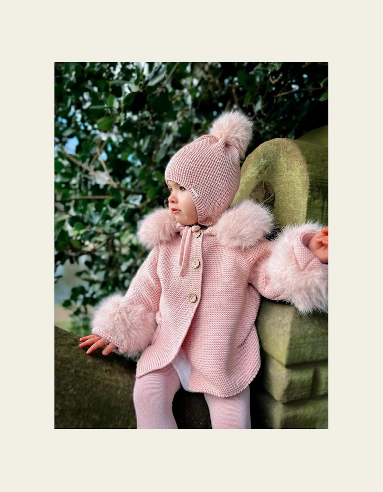 Powder Pink Faux Fur Cuffs