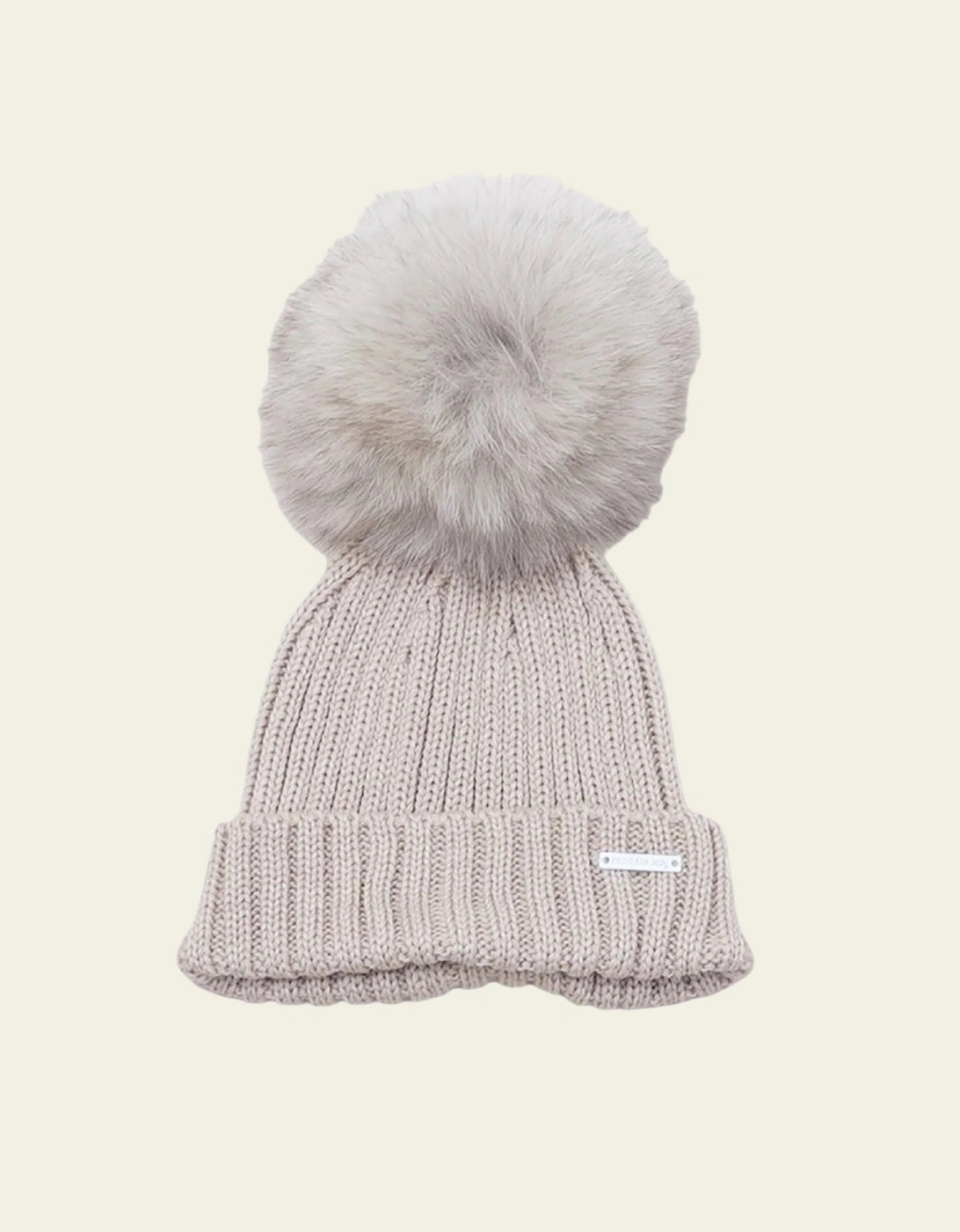 Camel Knit Faux Fur Hat, 4 of 3
