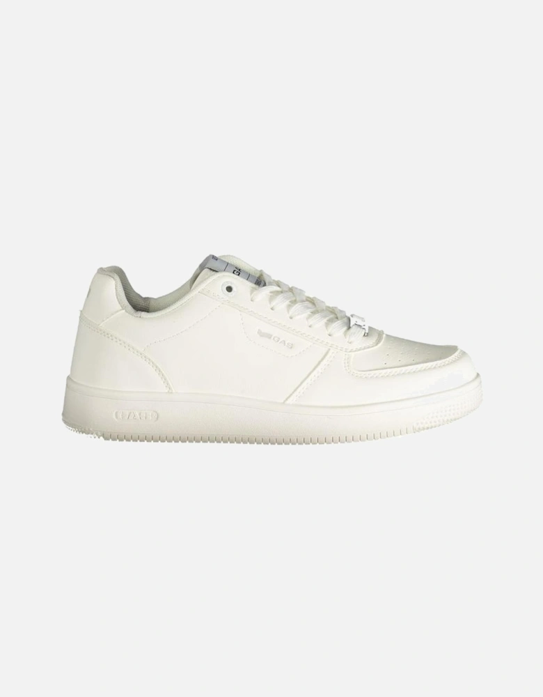 Sporty Lace-Up Sneakers with Iconic Logo Women - White
