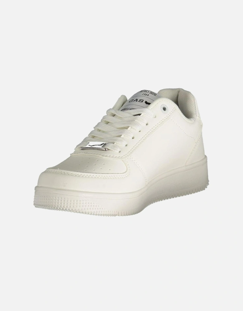 Sporty Lace-Up Sneakers with Iconic Logo Women - White