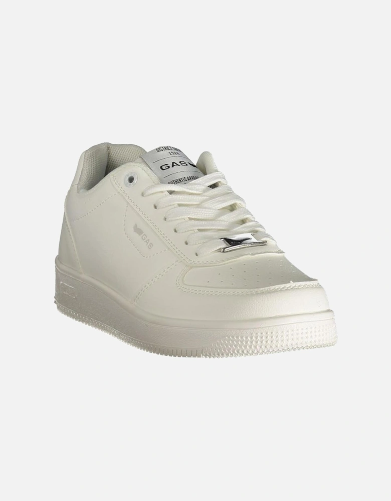 Sporty Lace-Up Sneakers with Iconic Logo Women - White