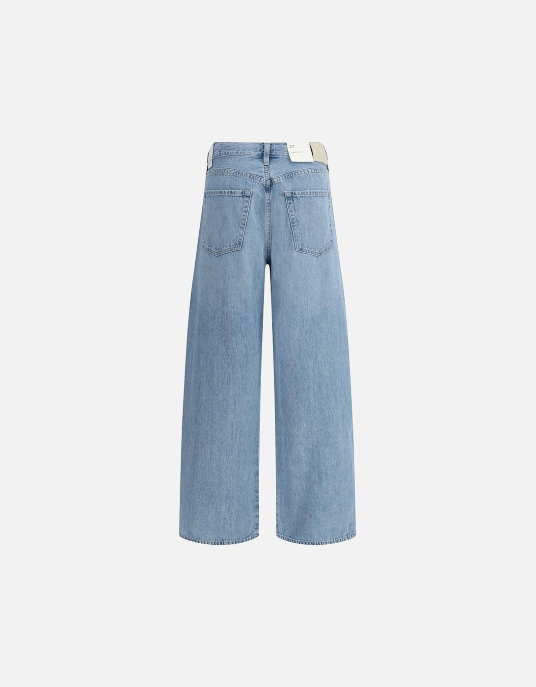 High Waist Five-Pocket Cotton Jeans Women - Light Blue Jeans
