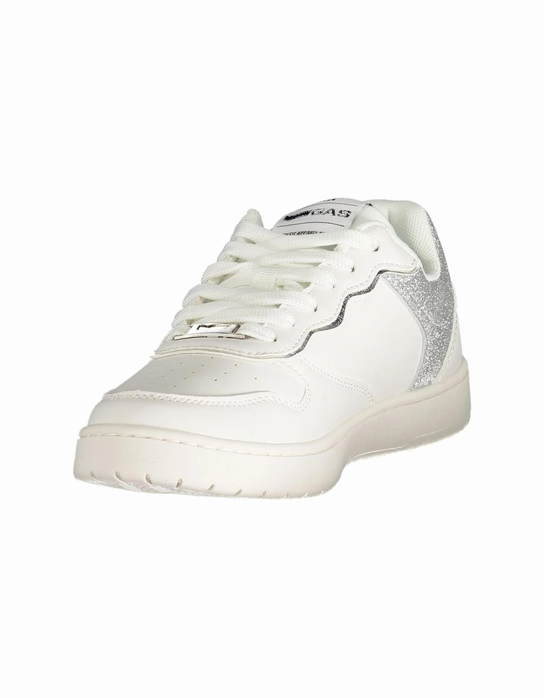 Ambra Mix Sports Shoe with Silver Details Women - White Sneakers