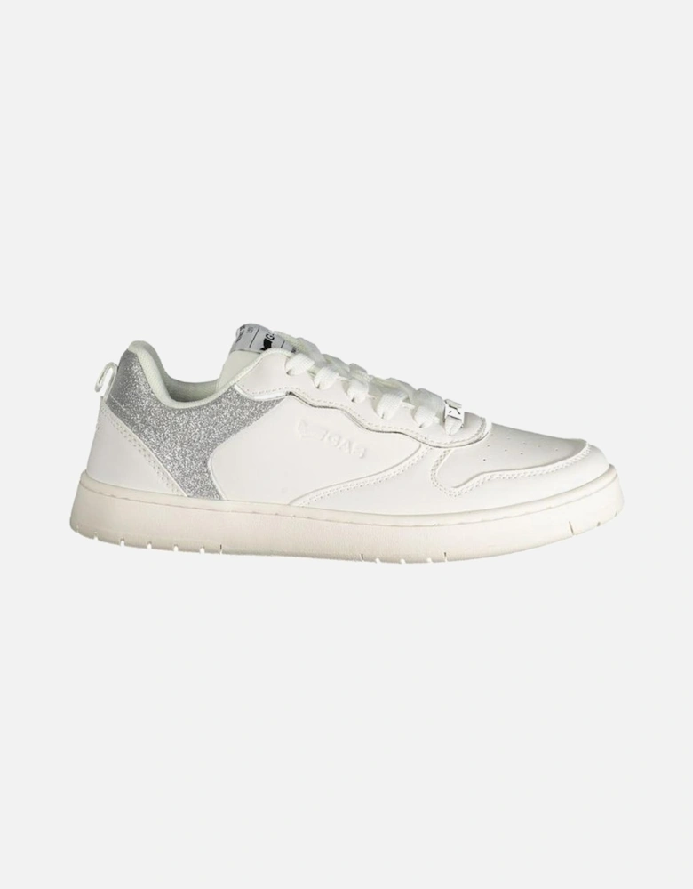 Ambra Mix Sports Shoe with Silver Details Women - White Sneakers