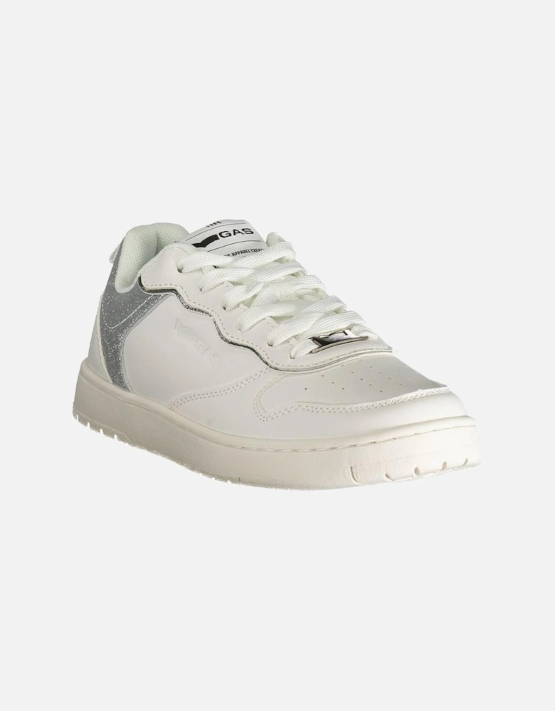 Ambra Mix Sports Shoe with Silver Details Women - White Sneakers
