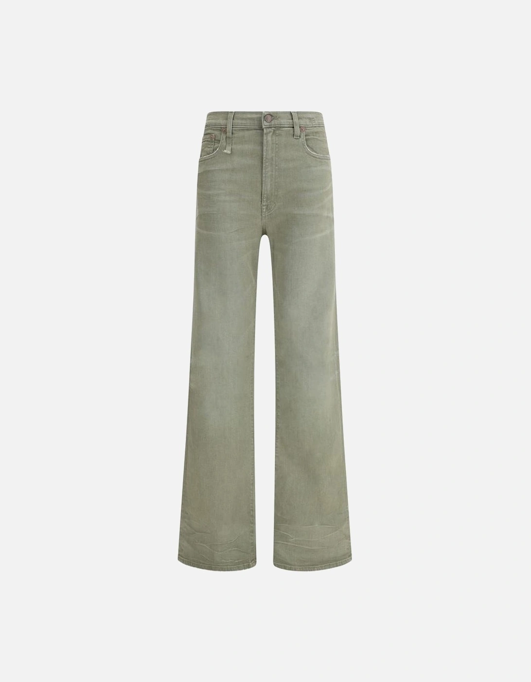 Jane Flare Jeans with Belt Loops Women - Green Jeans, 4 of 3