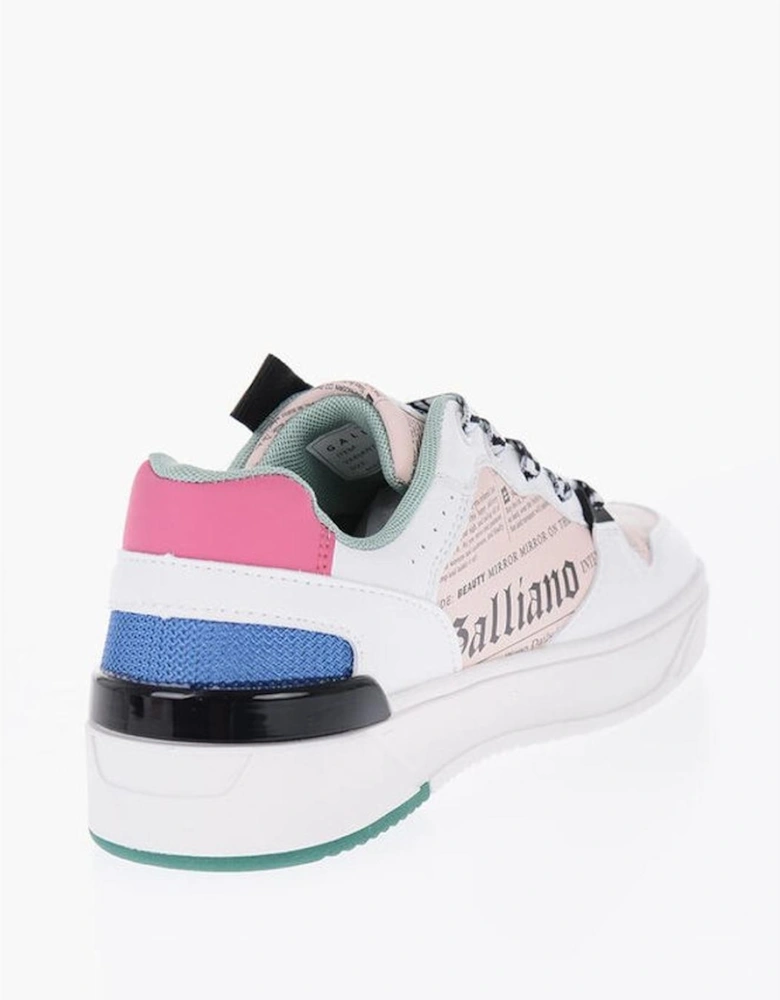 Multicolor Logo Print Lace-Up Sneakers Women