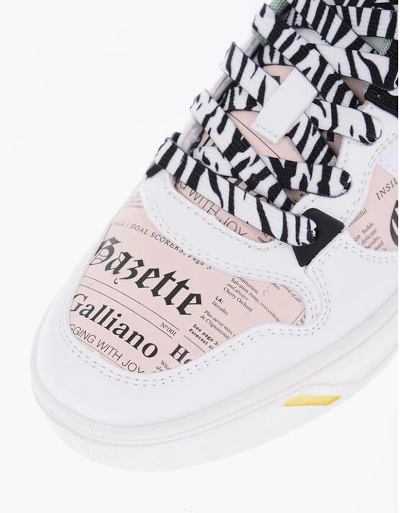 Multicolor Logo Print Lace-Up Sneakers Women