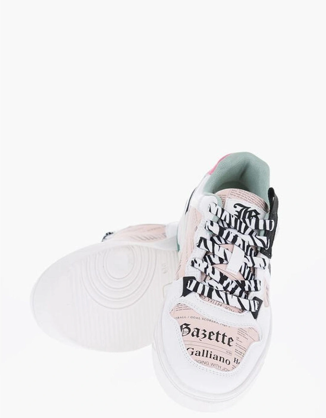 Multicolor Logo Print Lace-Up Sneakers Women, 5 of 4