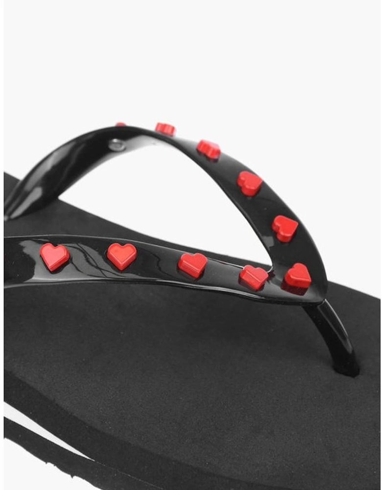 Logo Rubber Eco-leather Sole Sneakers Women - Black Sandals