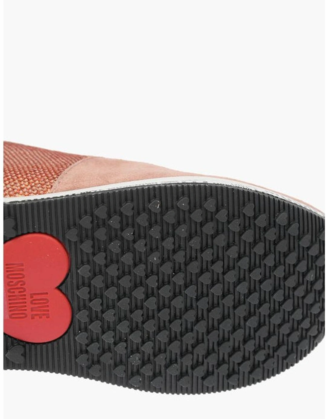 Sequined Suede Slip-On Shoes with Rubber Sole Women - Multicolor
