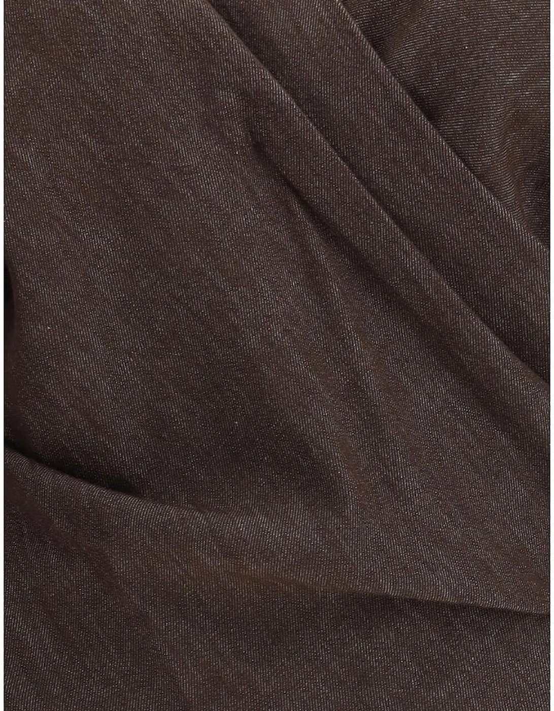 Wallet Blouse with Shiny Jewel Embellishments Women - Brown Shirts