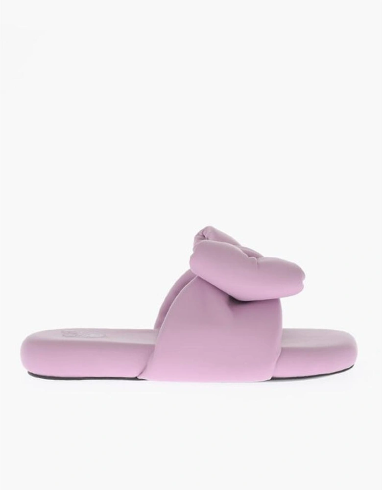 Leather Slip-On Shoes with Rubber Sole Women - Multicolor Sandals
