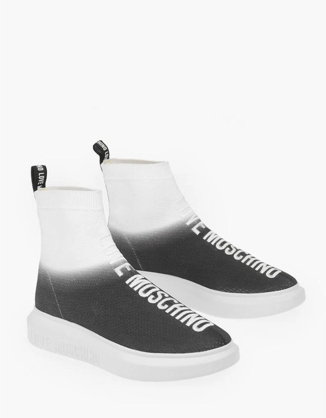 Embroidery Pull-On Shoes with Rubber Sole Women - Black And White, 6 of 5