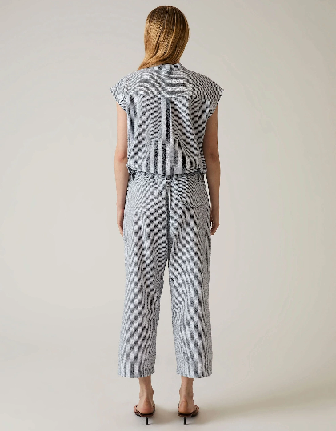 Striped Cotton Trousers - VIP