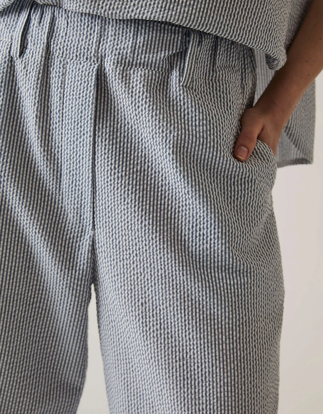 Striped Cotton Trousers - VIP