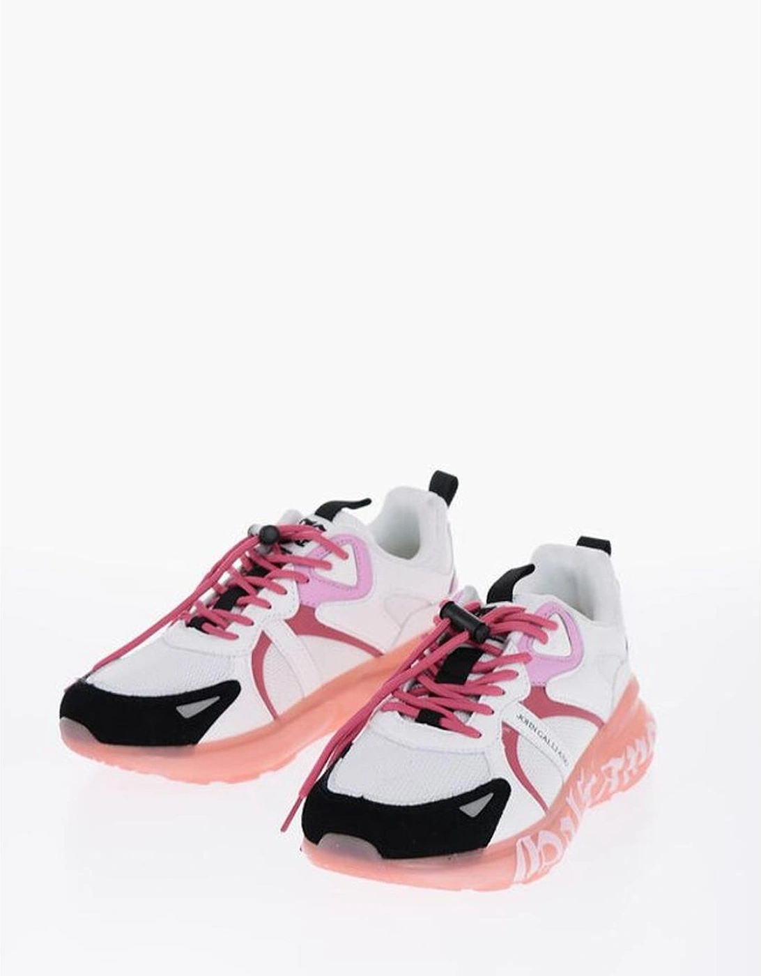 Lace-Up Leather and Suede Sneakers Women - Multicolor, 5 of 4