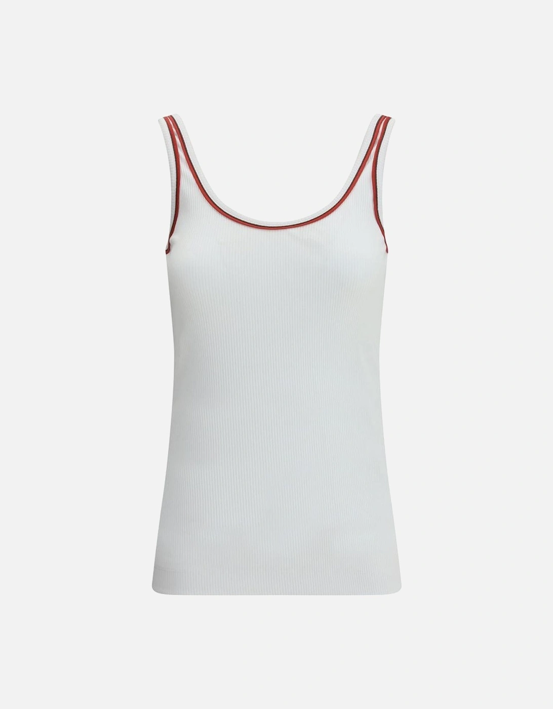 Ribbed Top with Jewel Embellishments Women - White Clothing, 4 of 3