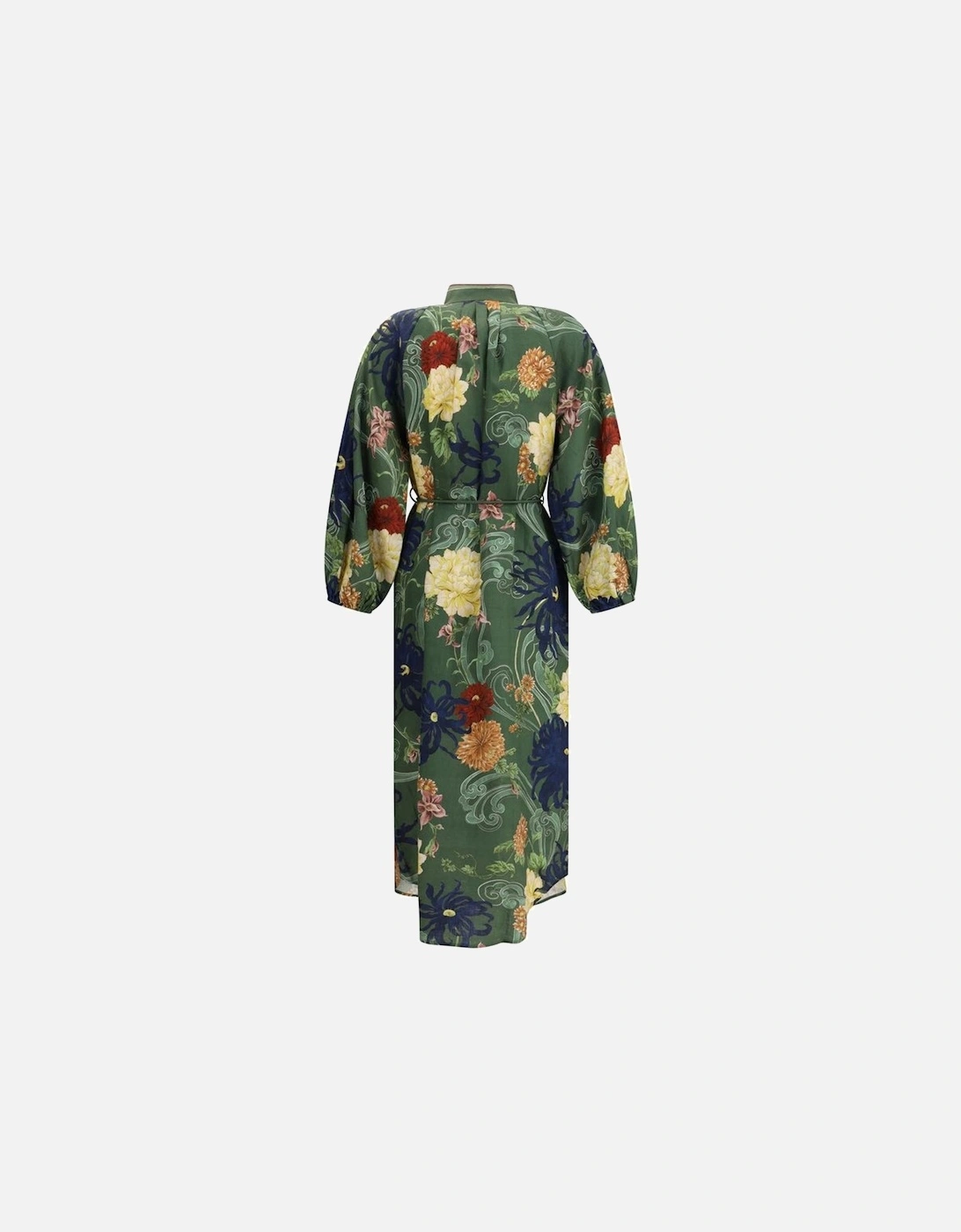 Avery Chemisier Dress with Korean Collar Women - Green Dresses