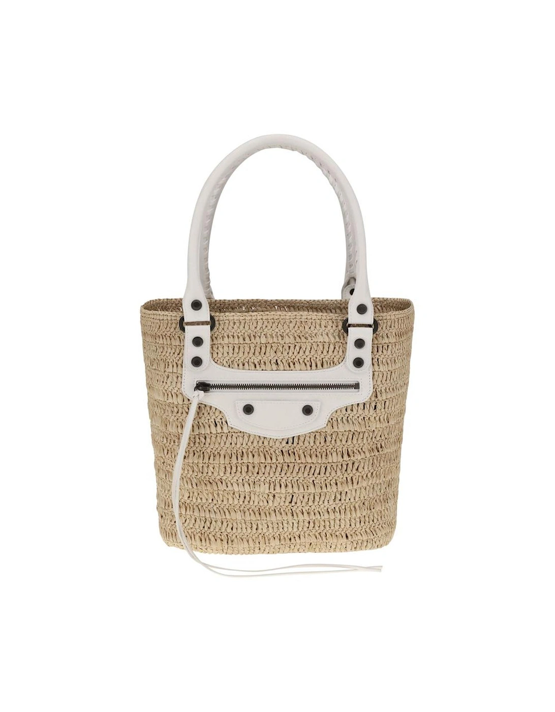 Le City Small Straw Shoulder Bag Women - White, 5 of 4