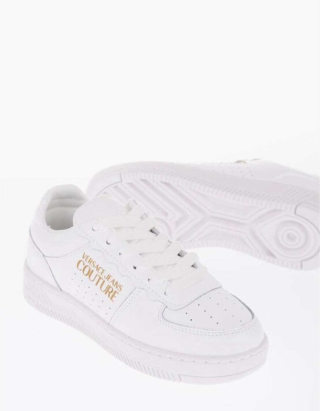 Glitter Lace-Up Leather Canvas Sneakers Women - White, 5 of 4