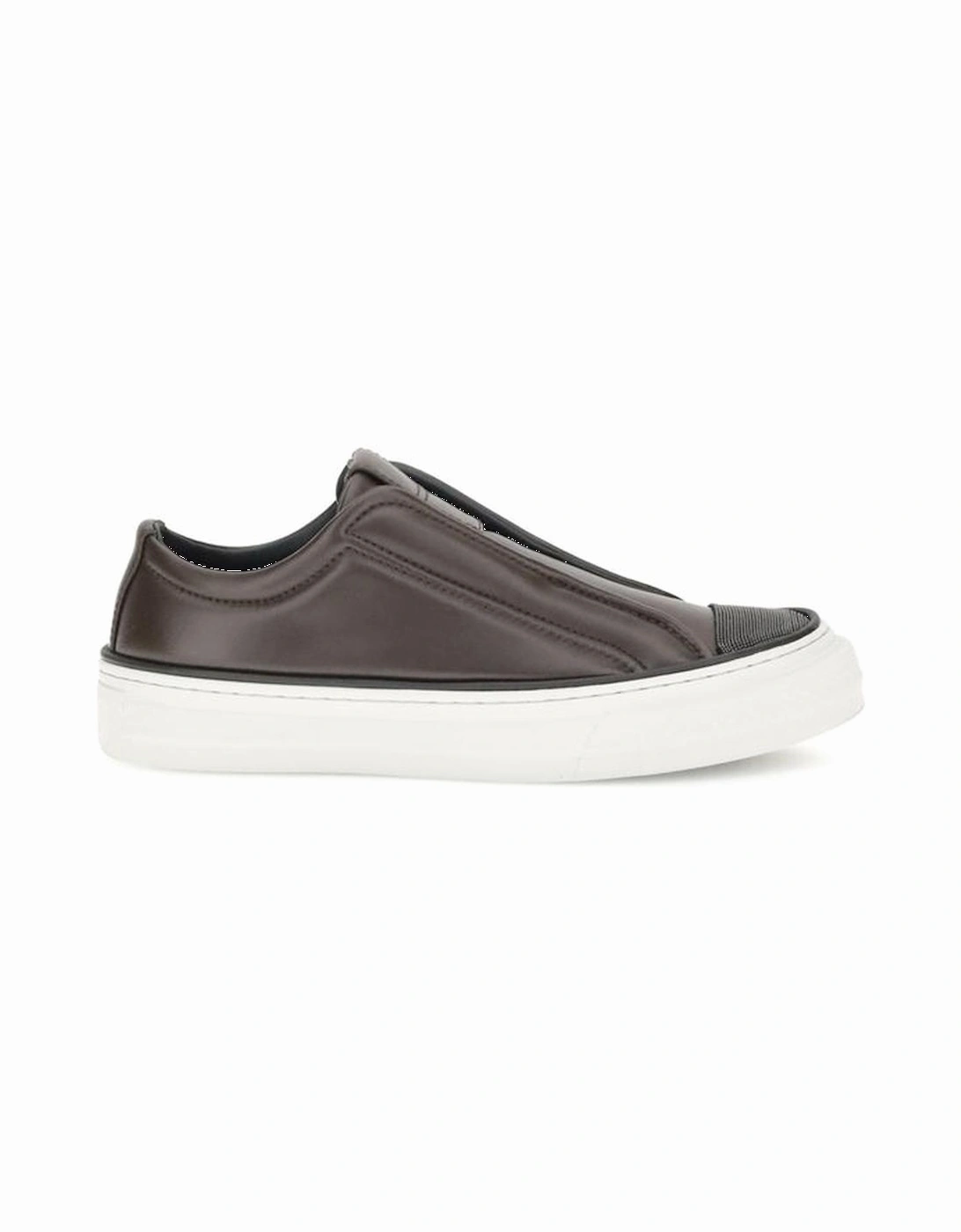 Slip-on Sneakers with Shiny Jewel Embellishments Women - Black, 5 of 4