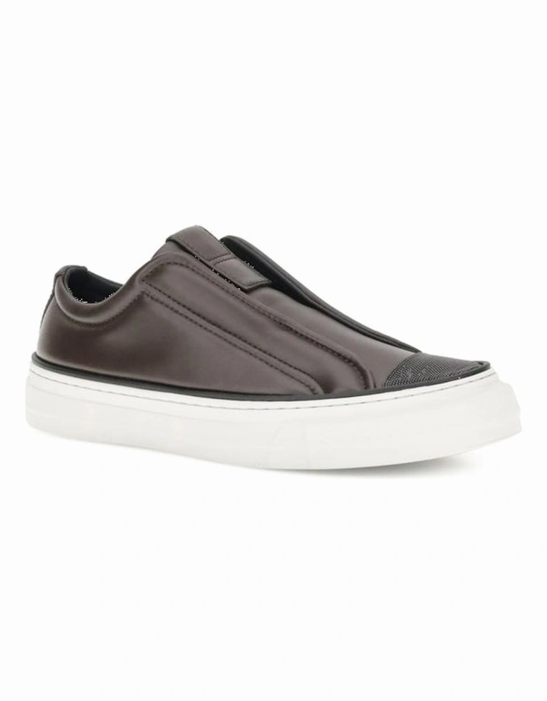 Slip-on Sneakers with Shiny Jewel Embellishments Women - Black