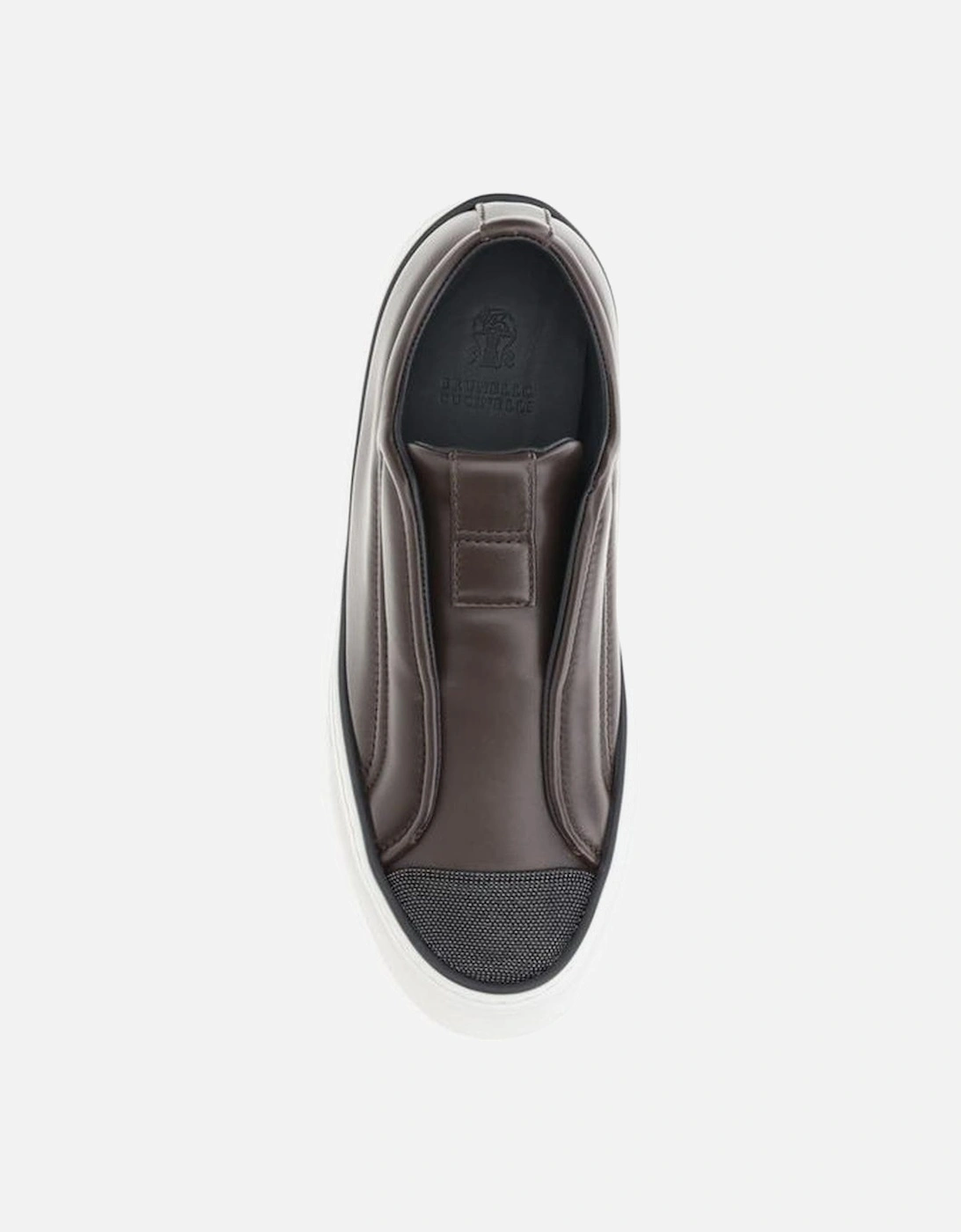 Slip-on Sneakers with Shiny Jewel Embellishments Women - Black