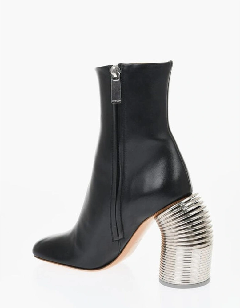 Leather Sole Zip Boots Women - Black
