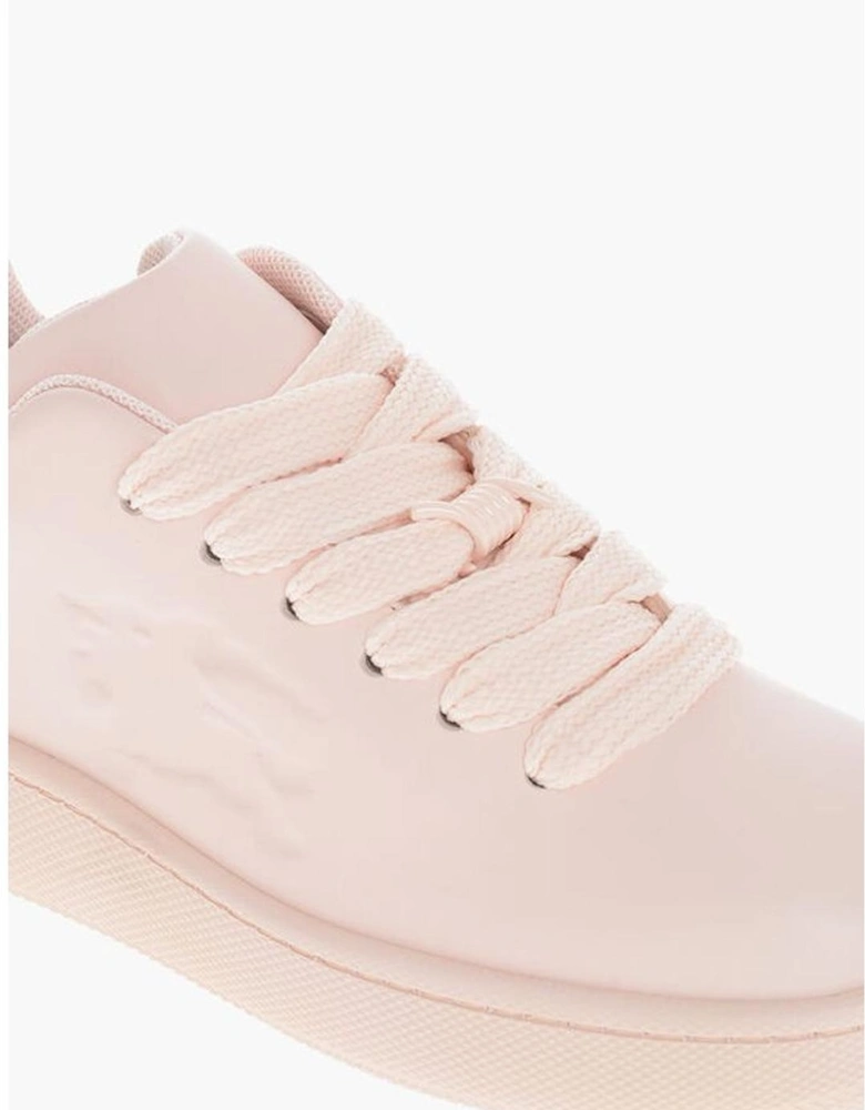 Lace-Up Leather Sneakers with Logo Women - Multicolor