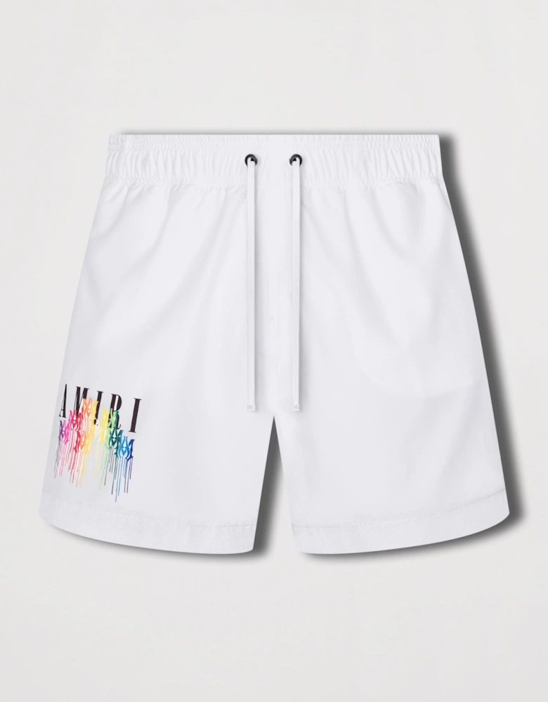 MA DRIP SWIM SHORTS WHITE