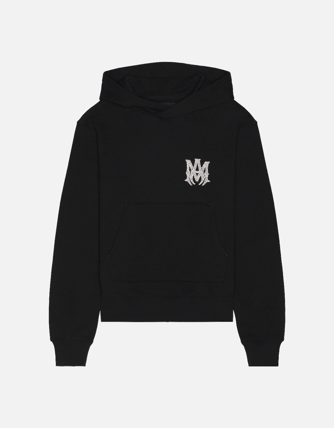 CRYSTAL EMBELLISHED LOGO HOODIE BLACK, 5 of 4