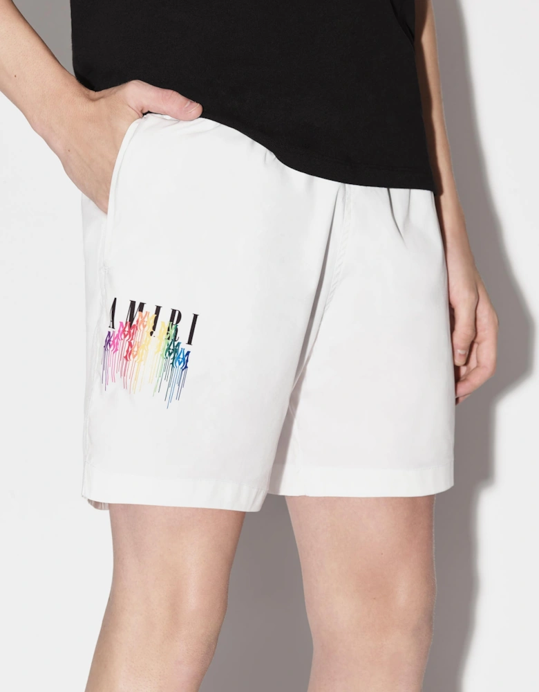 MA DRIP SWIM SHORTS WHITE