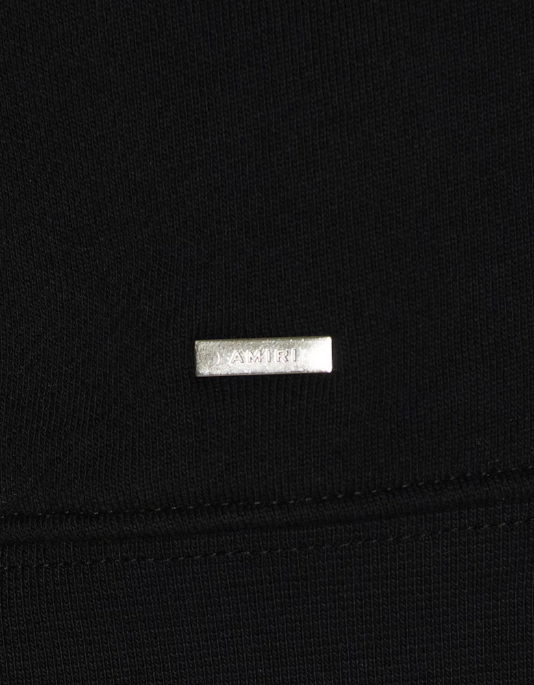 CRYSTAL EMBELLISHED LOGO HOODIE BLACK