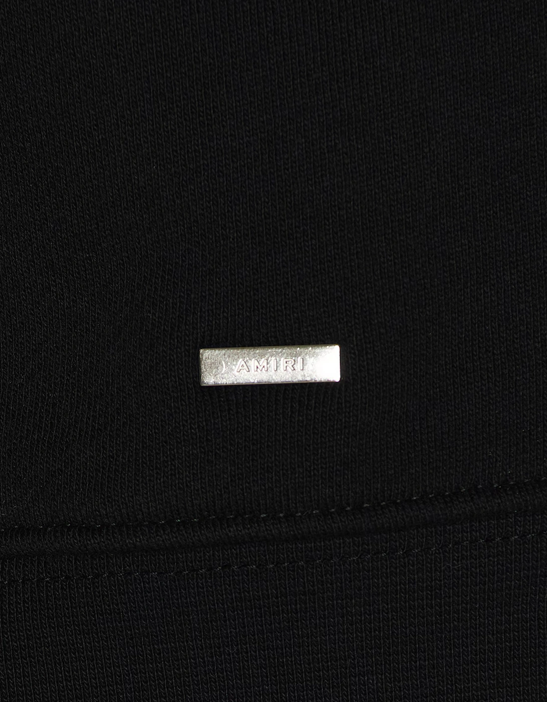 CRYSTAL EMBELLISHED LOGO HOODIE BLACK