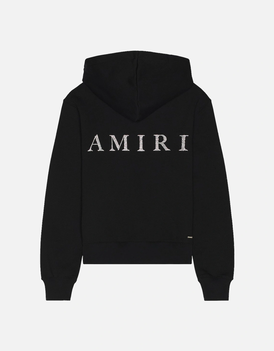 CRYSTAL EMBELLISHED LOGO HOODIE BLACK