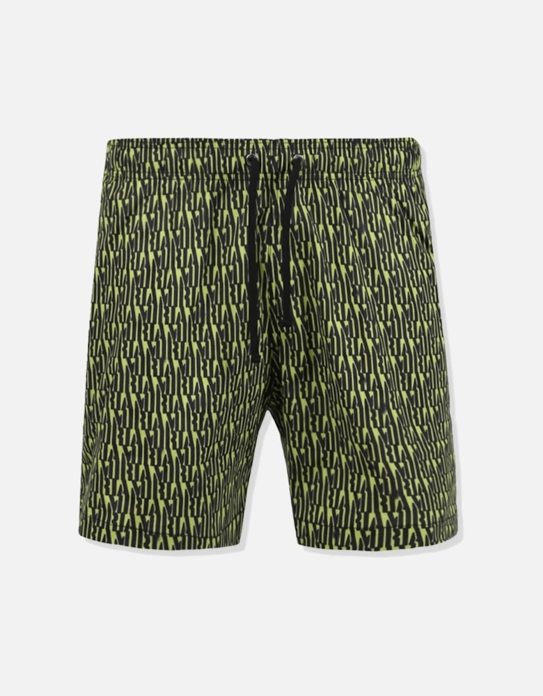 ALL OVER SWIM SHORTS LIME